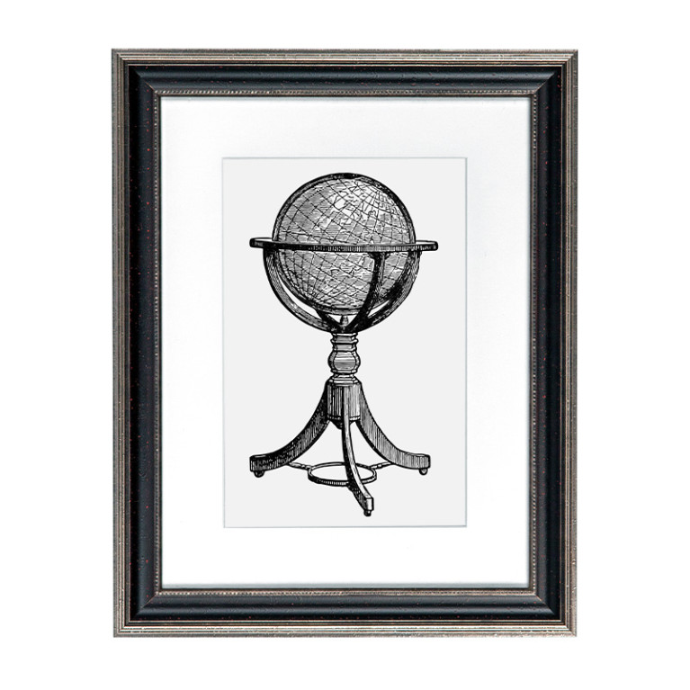 Fotolijst Venice Zwart/Zilver 60x70 cm - Art Print en Passe Partout