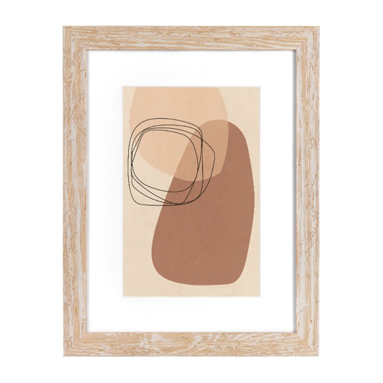 Fotolijst Capella Crème 80x80 cm - Art Print en Passe Partout