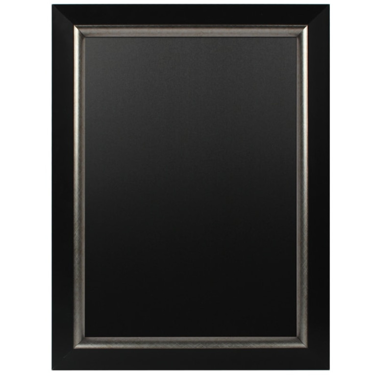 Krijtbord Salieri Zwart/Zilver 60x80 cm