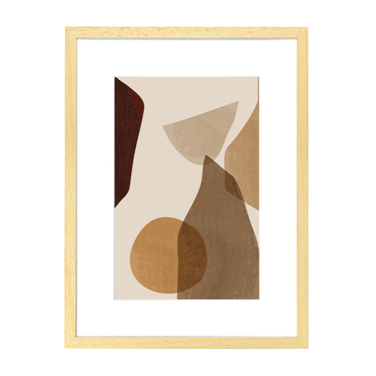 Wissellijst Hout 40x50 cm - Lijst met artwork en passe partout
