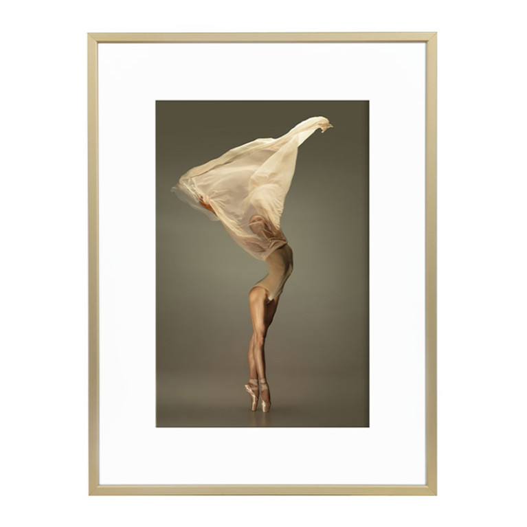 Wissellijst Champagne 60x80 cm - Art Print en Passe Partout