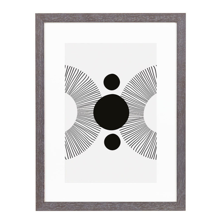 Wissellijst Vergrijsd Breed 60x80 cm - Art Print en Passe Partout