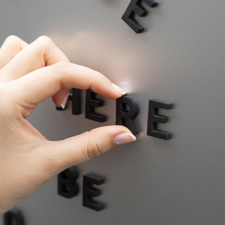 Oacklux Magnetische Letterset Zwart – 75 Stuks