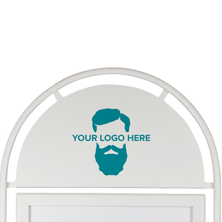 Bedrukt Topbord Round Tube A1 - White
