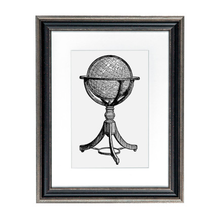 Fotolijst Venice Zwart/Zilver - Maatwerk Calculator - Art Print en Passe Partout