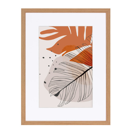 Fotolijst Sandefjord Eiken 50x60 cm - Art Print en Passe Partout