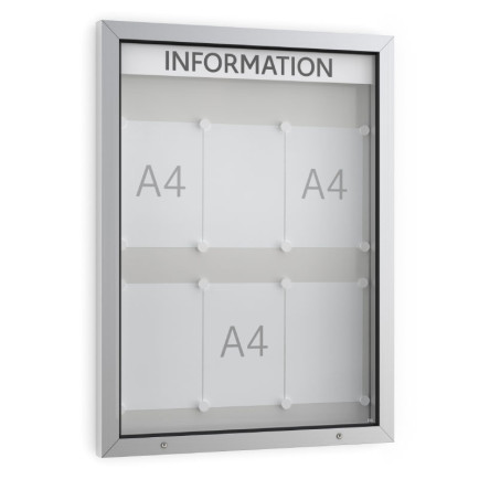 Informatiekast Buiten Draaideur 6x A4