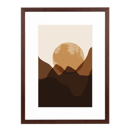 Wissellijst Teak 50x50 cm - Art Print en Passe Partout