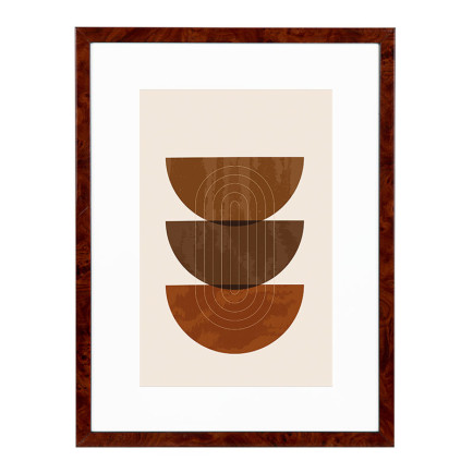 Wissellijst Wortelnoten 50x50 cm - Art Print en Passe Partout