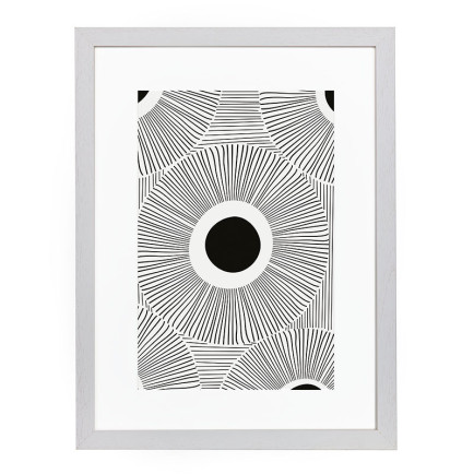 Wissellijst Hout_Wit_Breed 60x80 cm - Art Print en Passe Partout