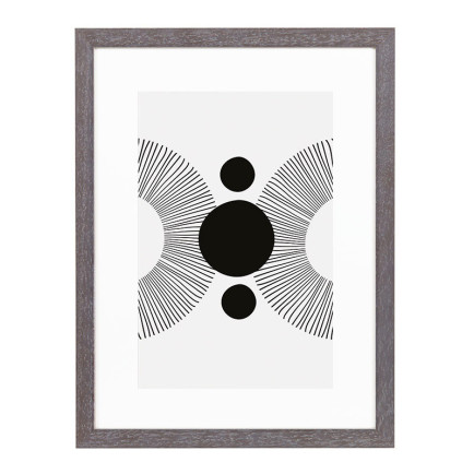 Wissellijst Vergrijsd Breed 30x40 cm - Art Print en Passe Partout
