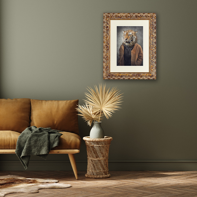 Rahmendesign24 Fotolijst Tokio 60 x 84 cm, goud bladgoud fotolijst, wissellijst, posterlijst, puzzellijst, lijst