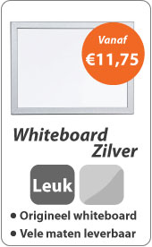 Whiteboard Zilver