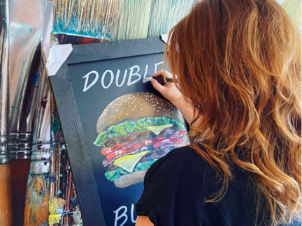 Chalk art