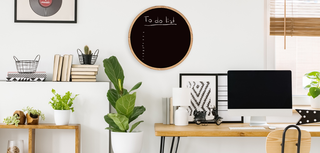 Krijtbord Rond