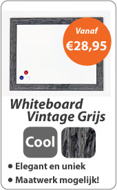 Whiteboard Vintage Grijs